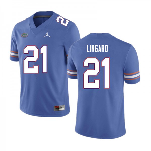 Men #21 Lorenzo Lingard Florida Gators College Football Jersey Blue